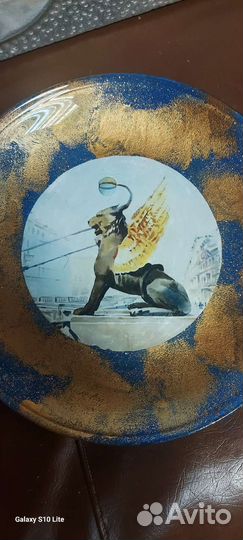 Авторская тарелка. Грифон. Спб