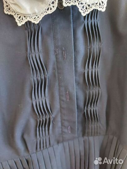 Платье школьное синее