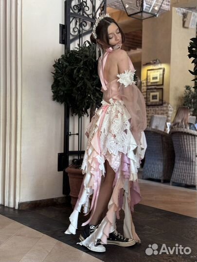 Розовое платье на выпускной последний звонок