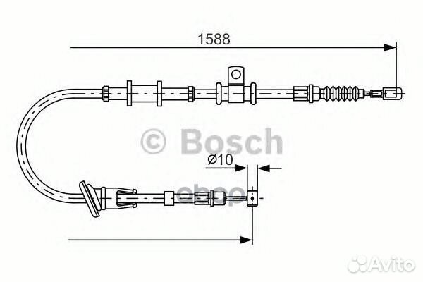 Трос ручного тормоза R 1987482246 Bosch