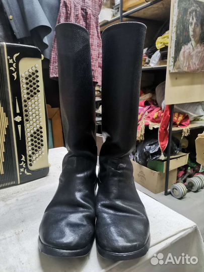 Сапоги хромовые 43 размер СССР (Ч)