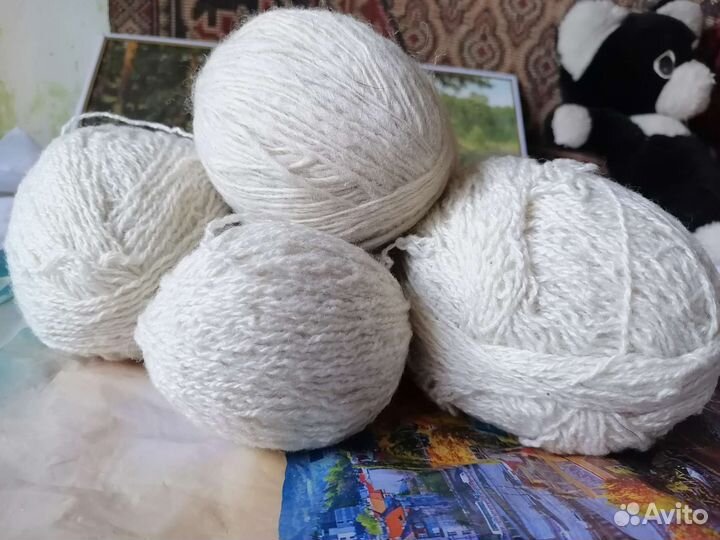 Пряжа овечья шерсть домашняя 600 грамм