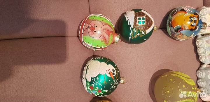 Елочные игрушки стекло