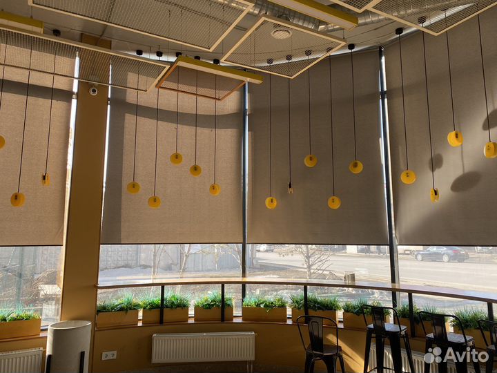 Рулонные шторы на панорамные окна