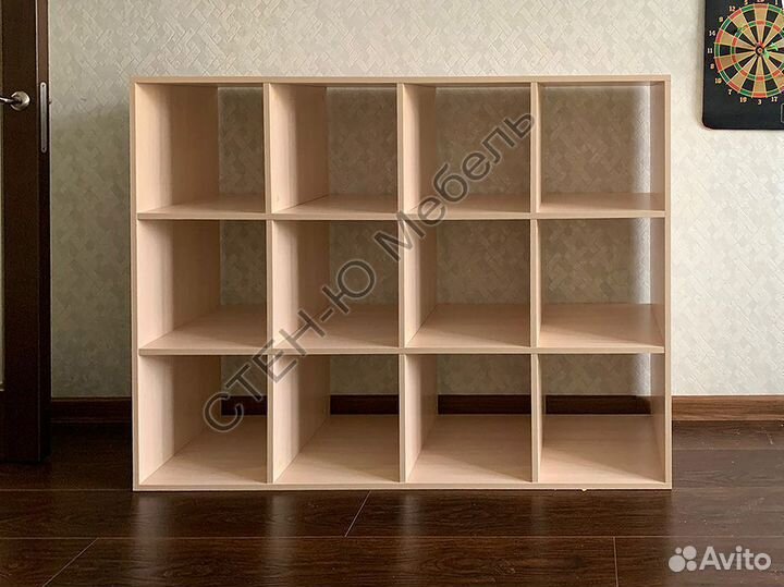 Стеллаж 4х3 (тип IKEA Каллакс) дуб