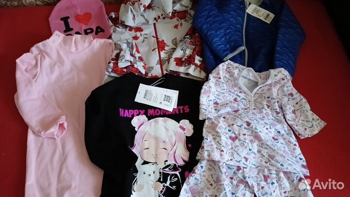 Пакет новых вещей на девочку на рост 92 - 98 см
