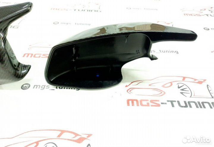 Крышки зеркал стиль BMW M6 F12 карбон (Дорест)