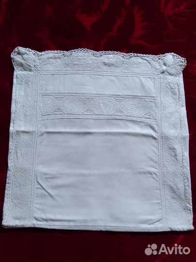 Наволочка детская, ручная работа, винтаж Европа