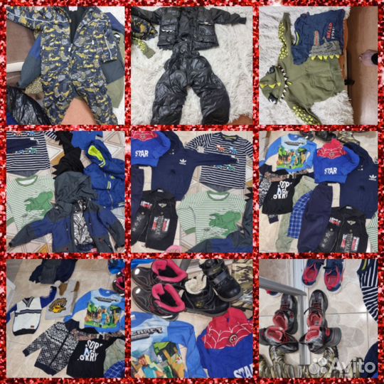 Много вещей и обувь пакетом с 3 до 5 лет