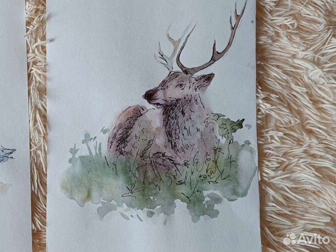 Картина, этюд, акварель