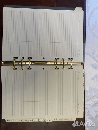 Кожаный ежедневник на кольцах Италия