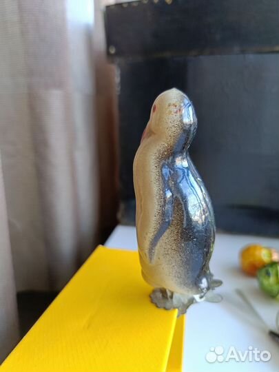 Елочные игрушки СССР на прищепке Пингвин