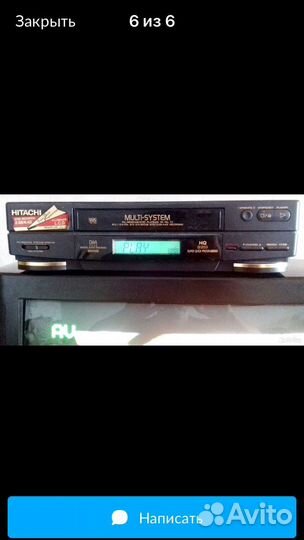 Видеомагнитофон hitachi VT- M428E (GK)