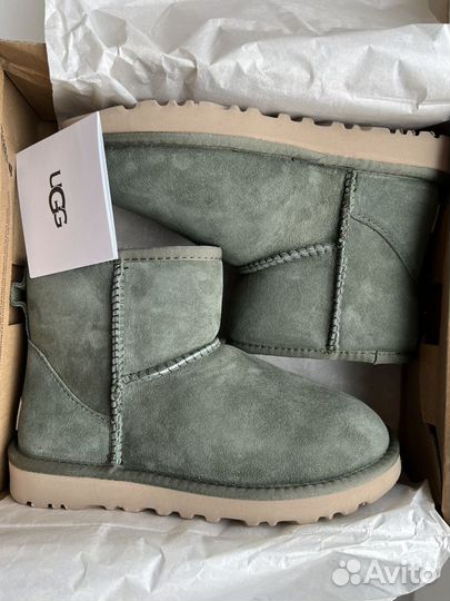 Угги женские UGG classic mini II burnt olive