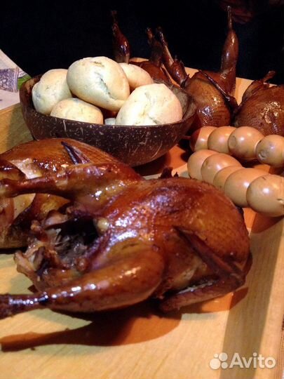 Перепела варено-копченые (и сыро-вяленые)