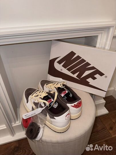 Кроссовки Nike air jordan 1 low travis scott