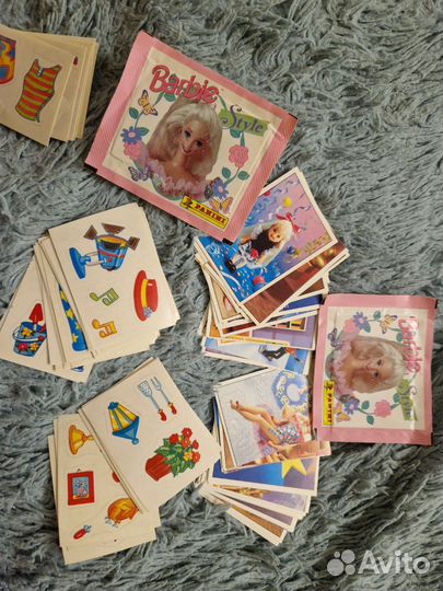 Наклейки журнала Barbie Panini Мода 1995