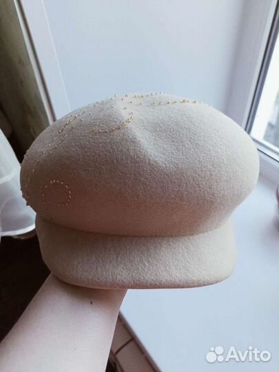 Женская фетровая кепка р.55-56 Шапка песец