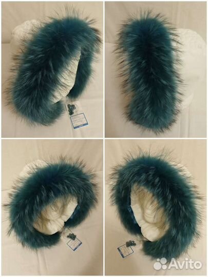 Воротник-опушка натуральный мех енота