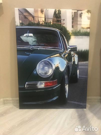 Картина автомобиля porsche 911 70 см х 50 см