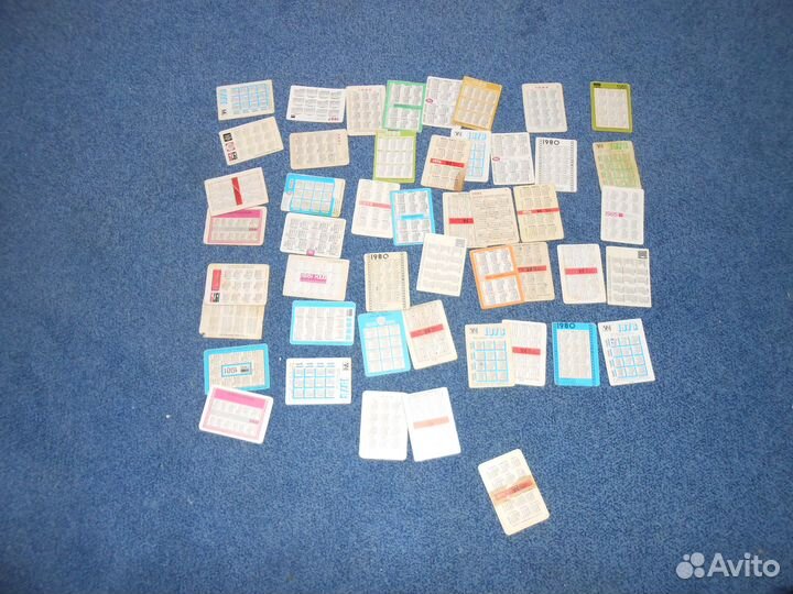 Календарики советские СССР