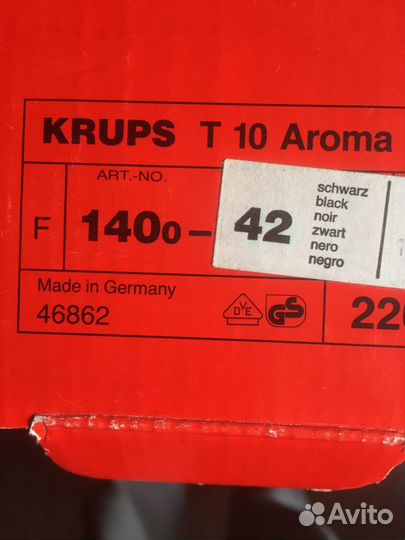 Кофеварка Krups T10 Aroma