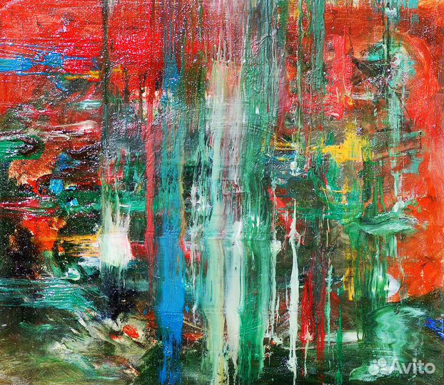 Картина маслом абстракция для интерьера