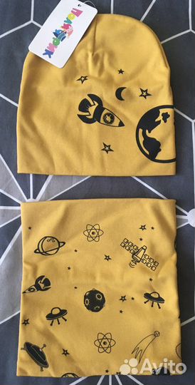 Комплект детский шапка и снуд