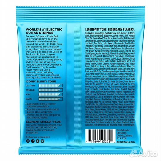 Струны для электрогитары Ernie Ball 3225 Nickel Wo