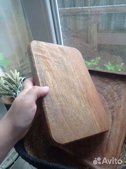 Поднос из дерева манго Икеа