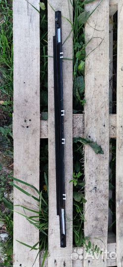 Оконные молдинги хромированные на outlander xl