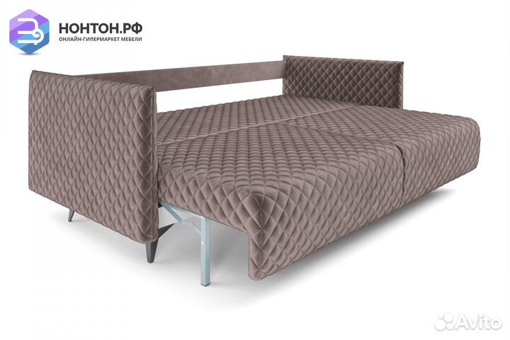 Диван тик-так Вашингтон светло-коричневый