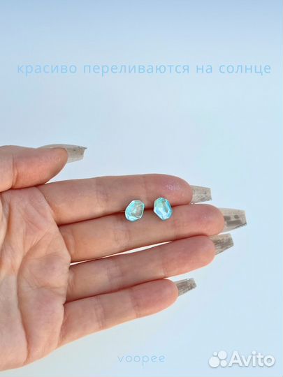 Серьги гвоздики бижутерия