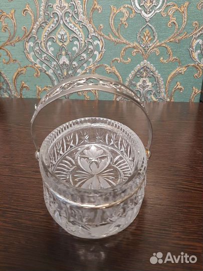 Вазочка конфетница СССР и рюмочки