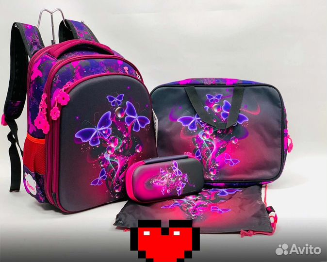 Школьный рюкзак новый 4 предмета