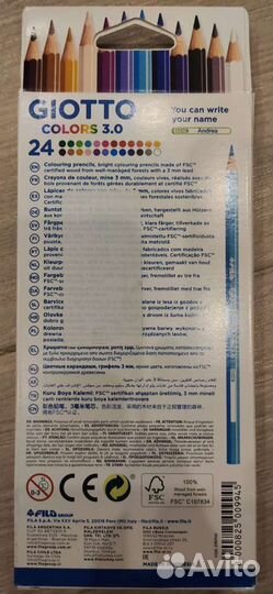 Набор цветных карандашей 24 шт. (Giotto Colors 3.0