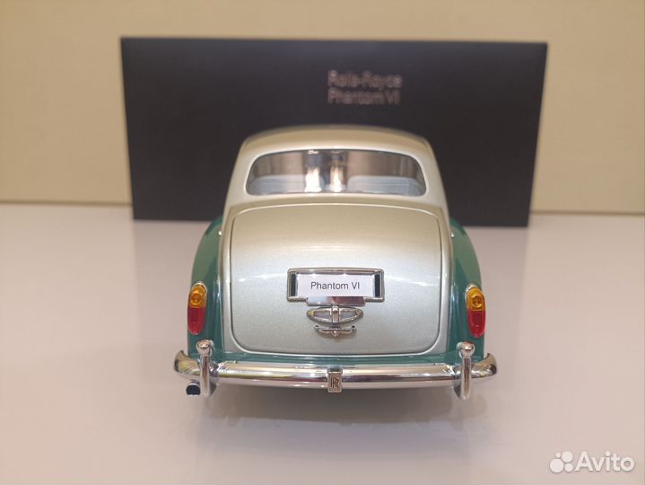 Rolls-Royce Phantom VI(68-90г) Зел.-Сереб 1:18