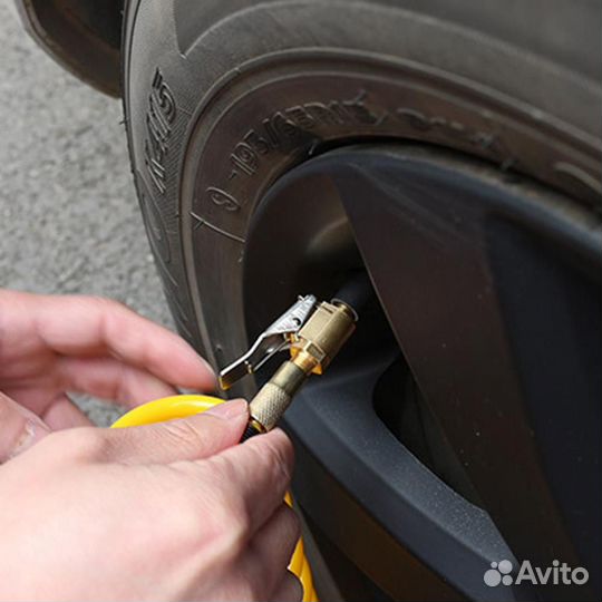 Насадка для накачки шин на компрессор и насос