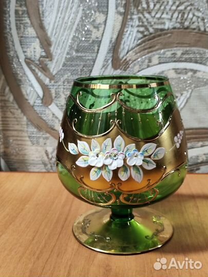 Бокалы богемия лепка