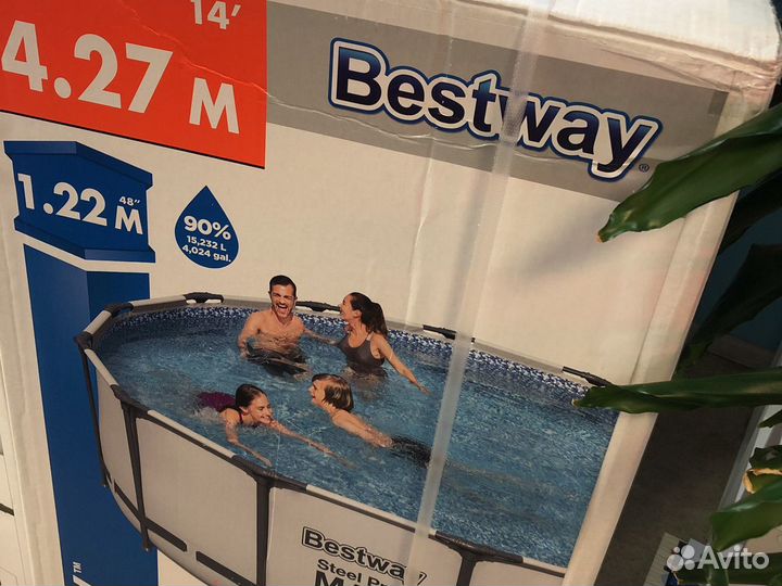 Бассейн каркасный 427 х 122 см