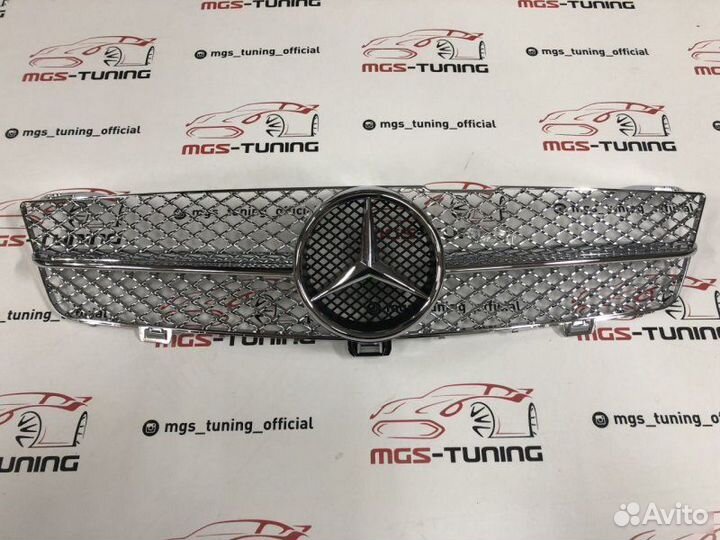Решетка радиатора Mercedes CLS 219 08-10 AMG хром