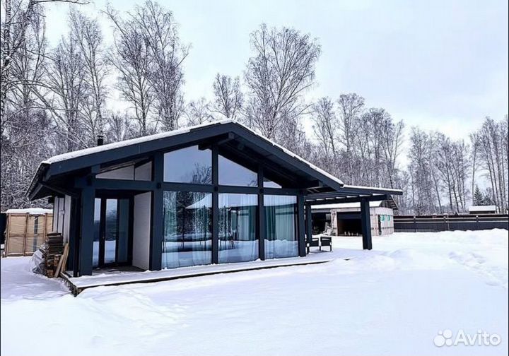 Панорамные окна в коттедж