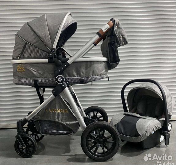Коляска 3в1 Luxmom v 9, трансформер, новая