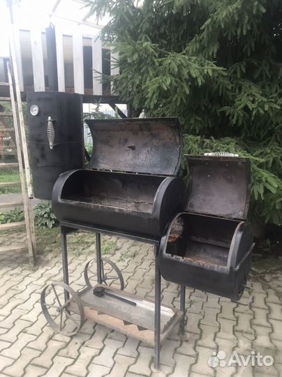 Мангал коптильня смокер