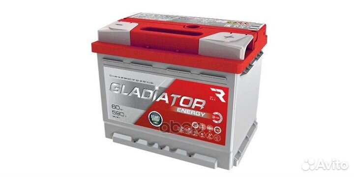 Аккумулятор gladiator Energy 60 Ah, 590 A