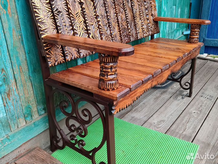 Лавка садовая,скамья,ручная работа