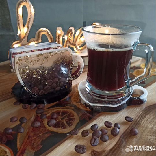 Подстаканник из эпоксидной смолы