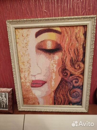 Алмазные картины, готовые под стеклом и в рамке