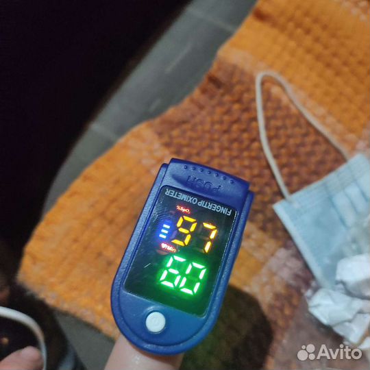 Пульсоксиметр +pi + батарейки