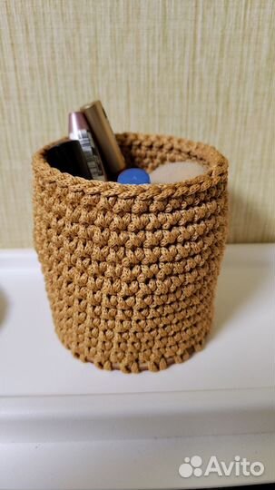 Корзинка для косметики, мелочёвки, ручная работа